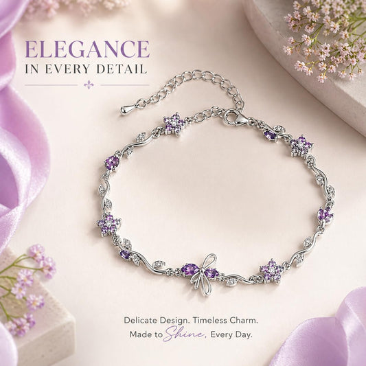Bracelet for Women | Premium Floral Bracelet | Lightweight & Skin-Friendly | Elegant Jewelry Gift for Women & Girls
