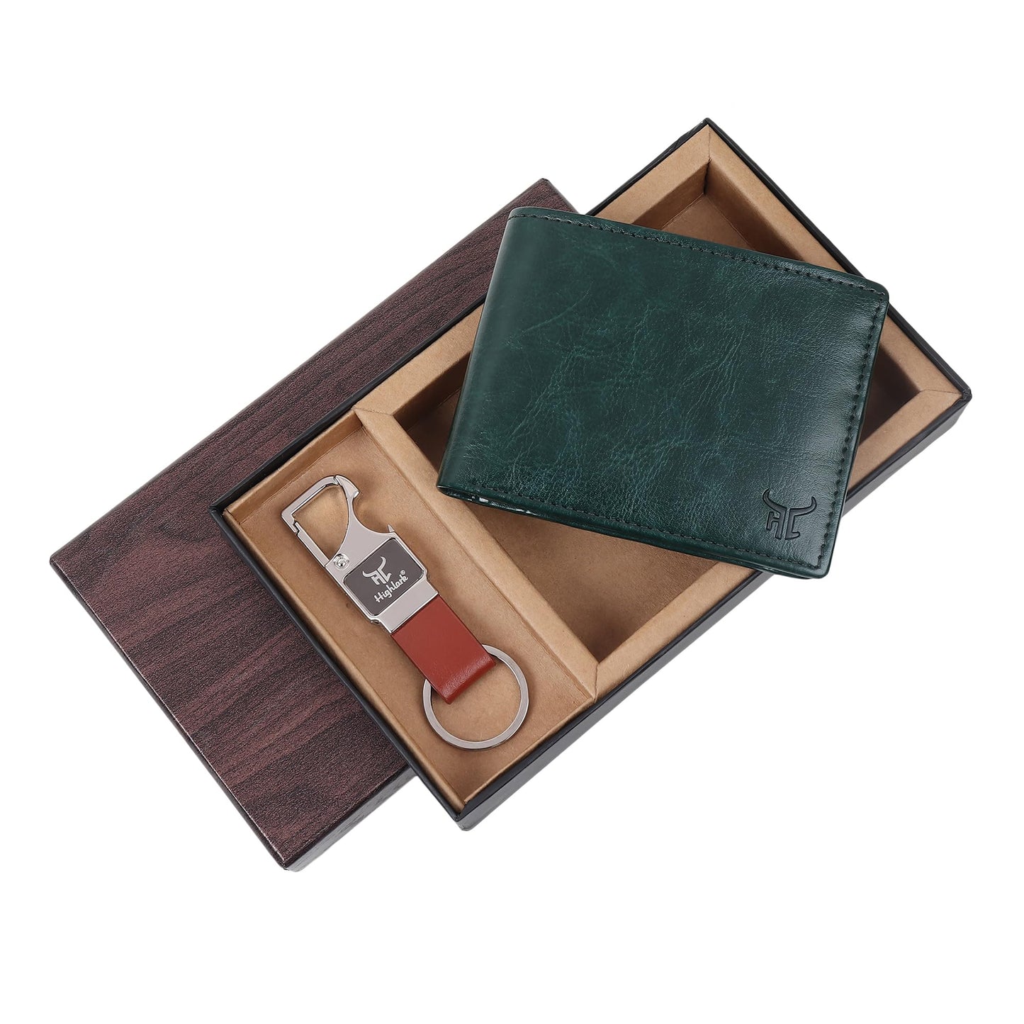 Wallet & Keychain Combo Gift Set for Men | Business, Office, Graduation, Thank You, Welcome, Birthday, Professional, Employee Gift Hampher