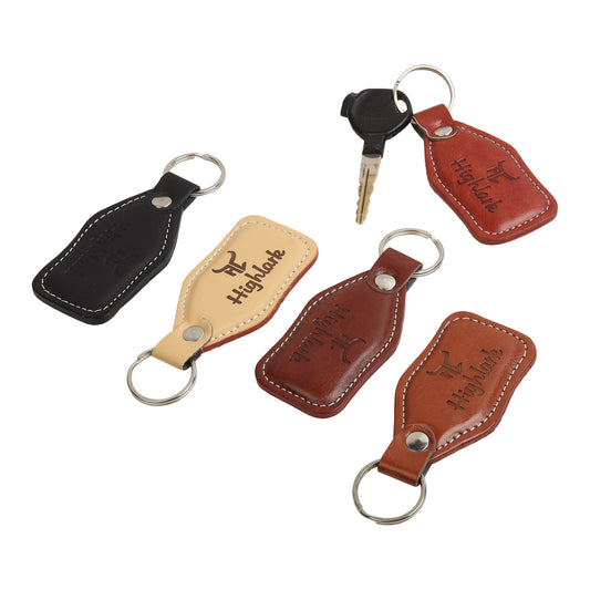 Highlark Premium Leather Keychain for Men & Women | Stylish Metal Key Ring for Car, Bike & House Keys