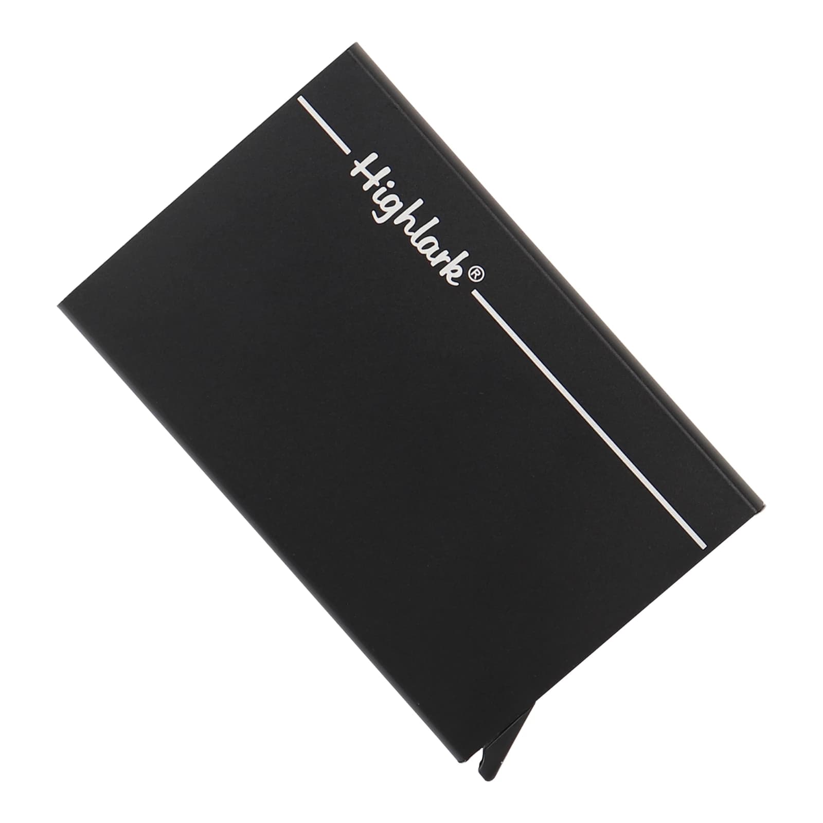 Highlark Black Slim Stainless Steel Card Holder, Side Pull Card Design for Men & Women 5