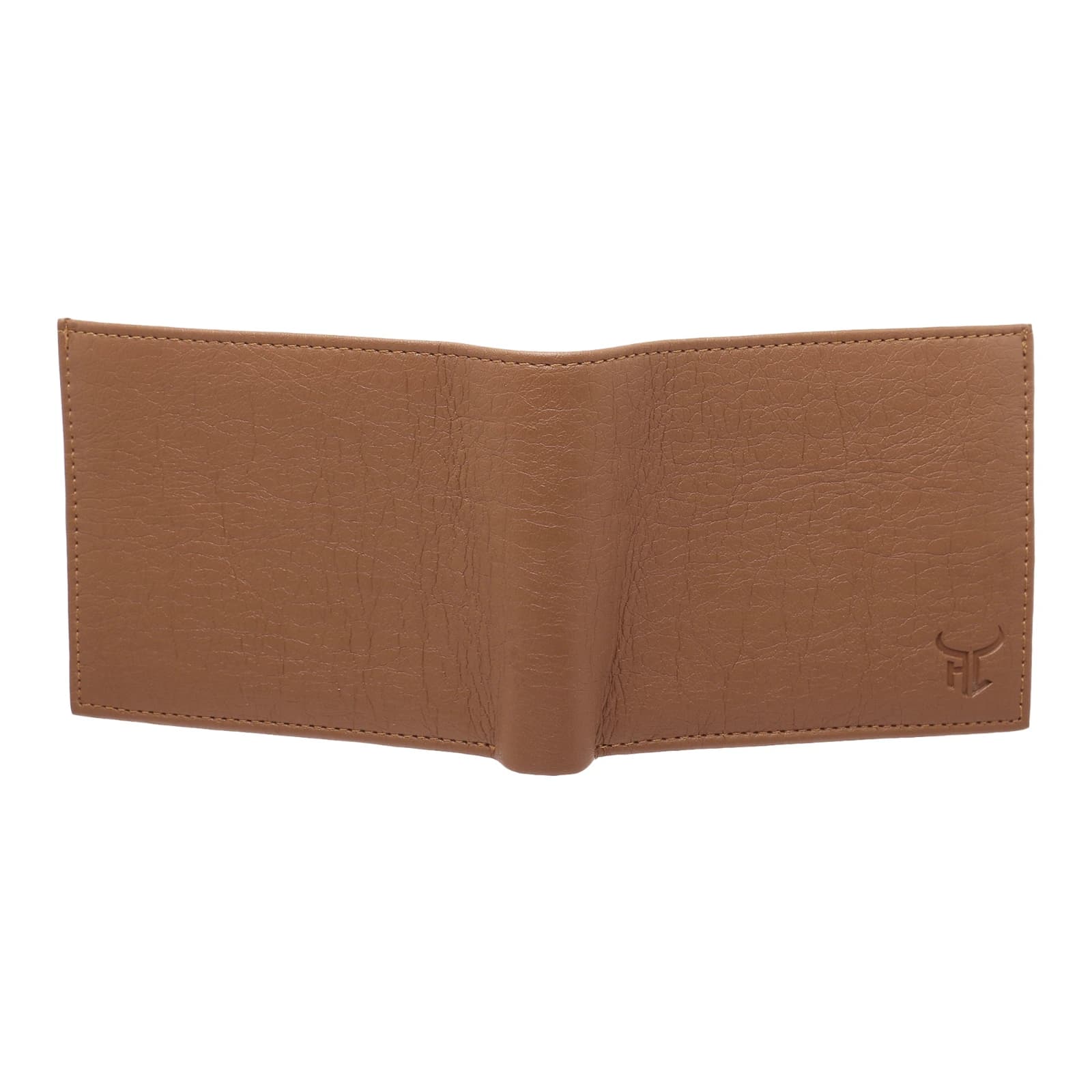Highlark Classic Textured Bi-Fold Leather Wallet – Tan Brown 5