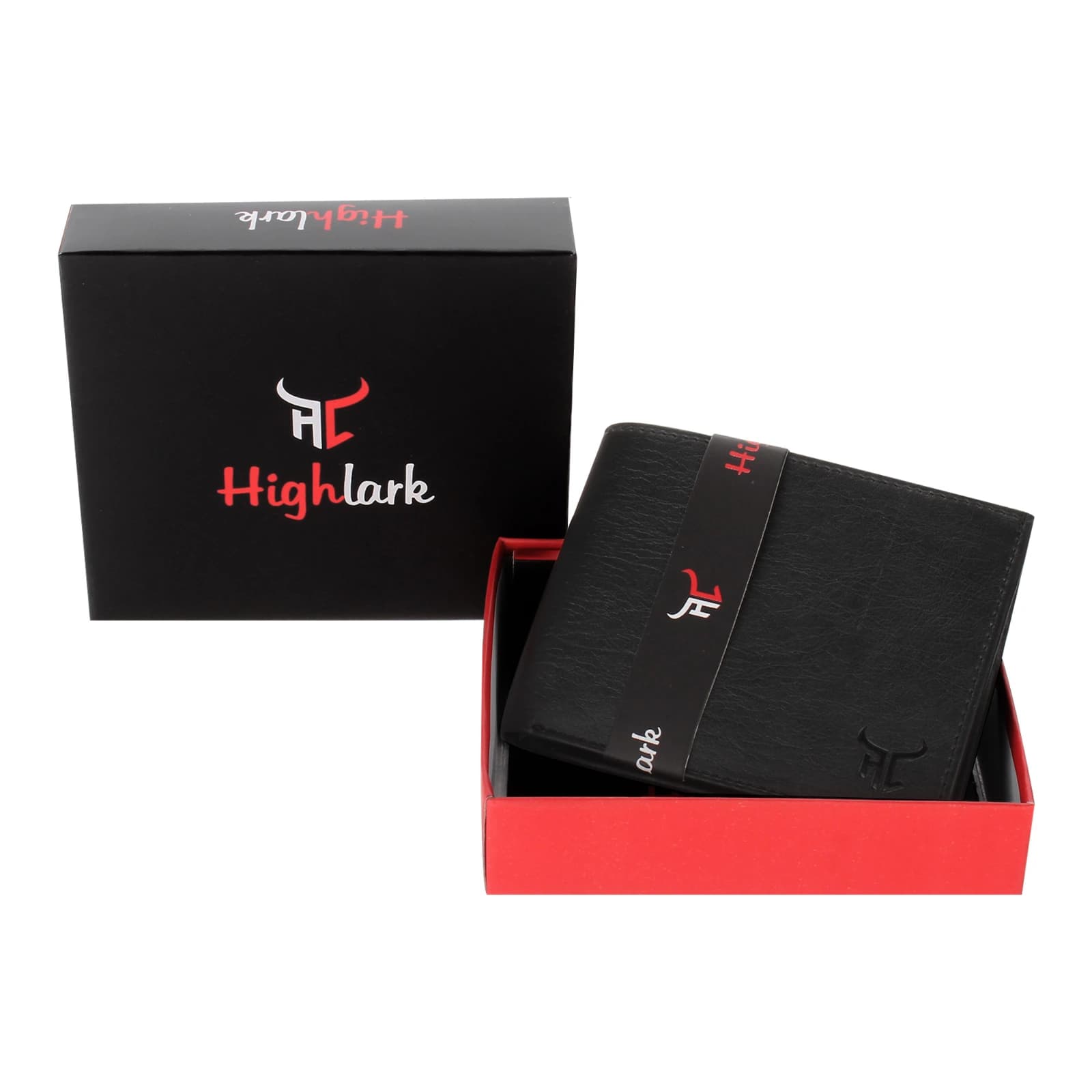Highlark Executive Smooth Leather Bi-Fold Wallet – Midnight Black 5