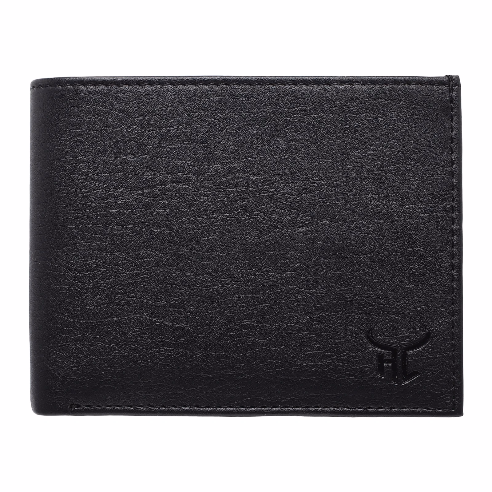 Highlark Executive Smooth Leather Bi-Fold Wallet – Midnight Black 2