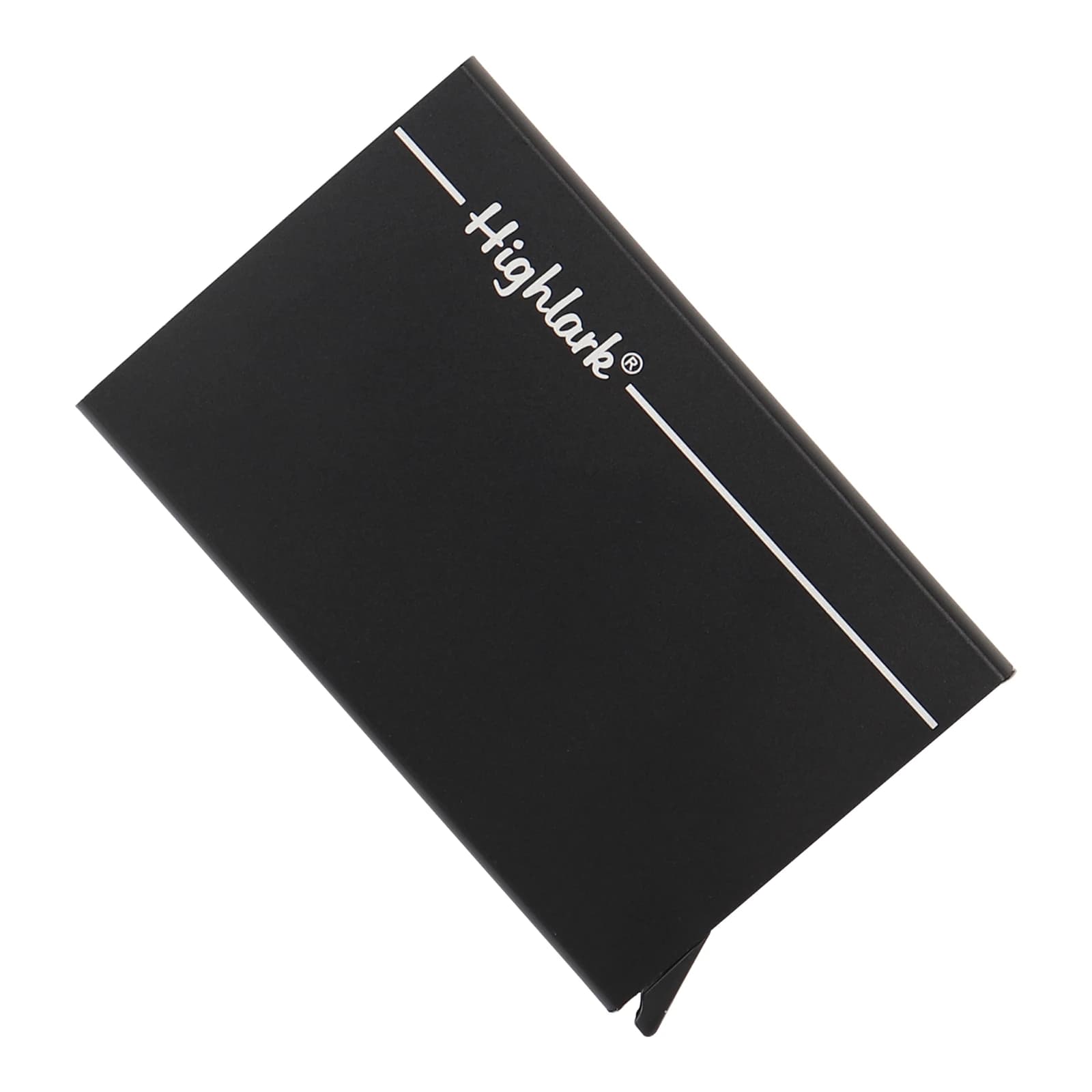 Highlark Slim Aluminum Pop-Up Card Holder Wallet with RFID Protection – Matte Black (4" x 2.2") 6