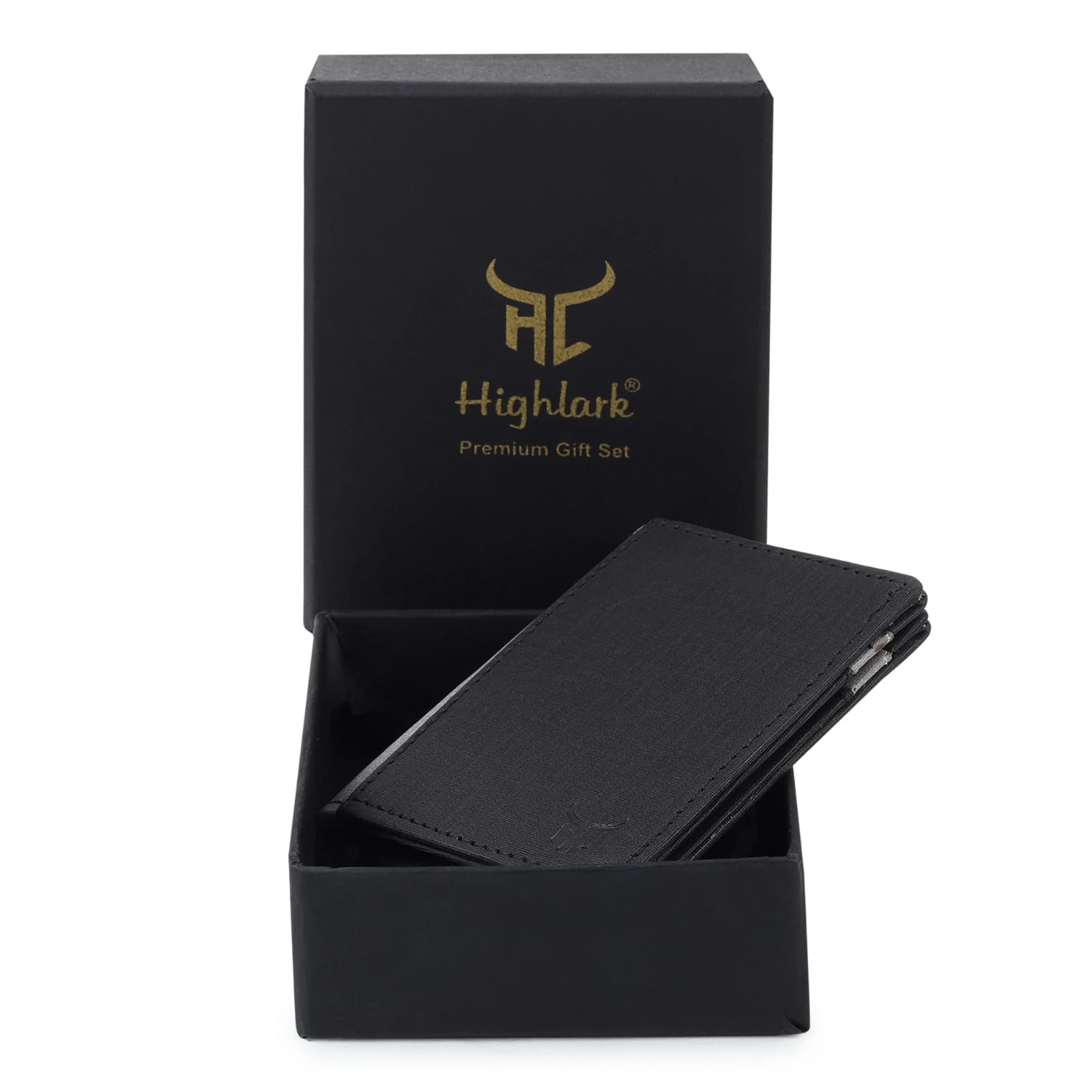Highlark Ultra-Slim Leather Front Pocket Card Wallet – Stealth Black 6