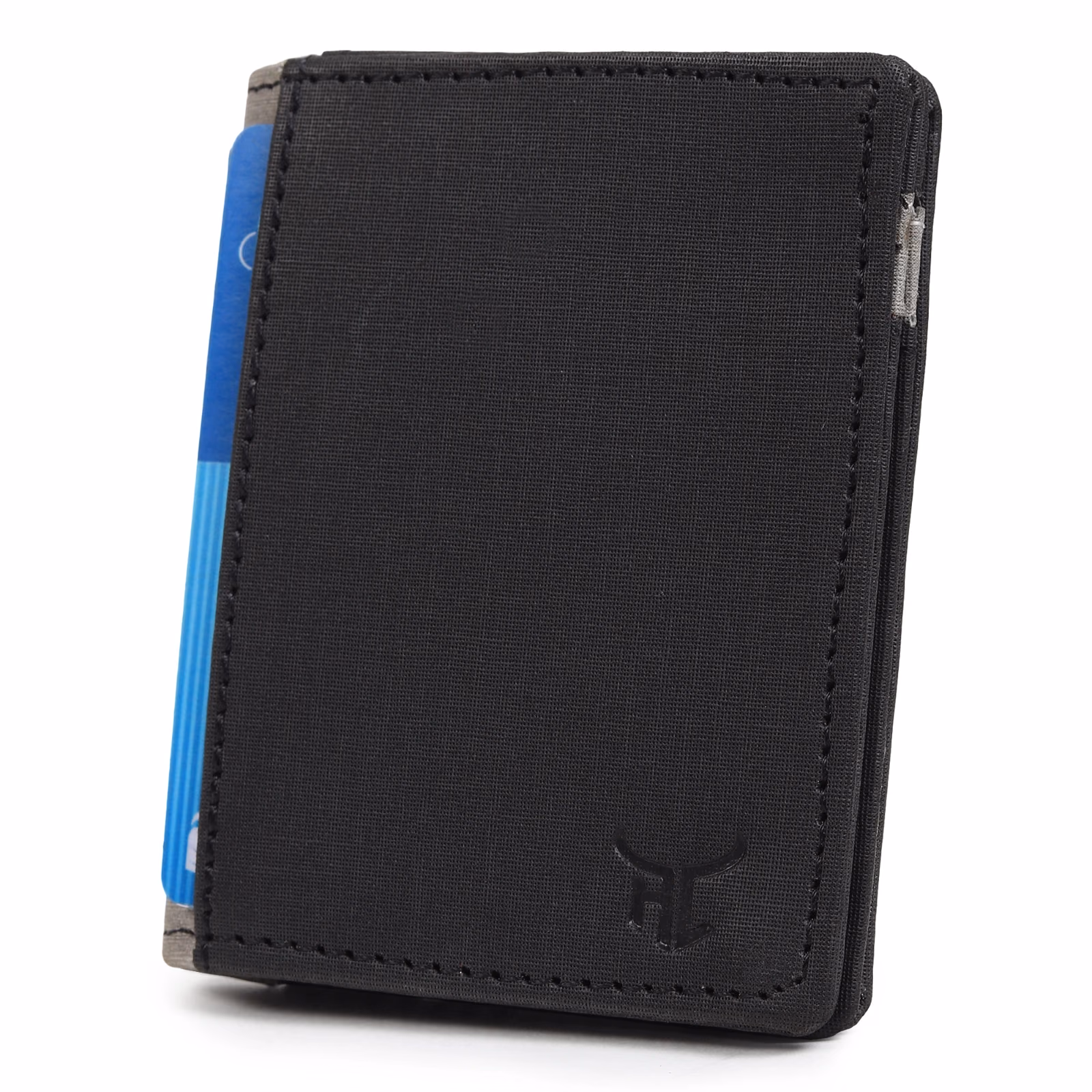 Highlark Ultra-Slim Leather Front Pocket Card Wallet – Stealth Black 2