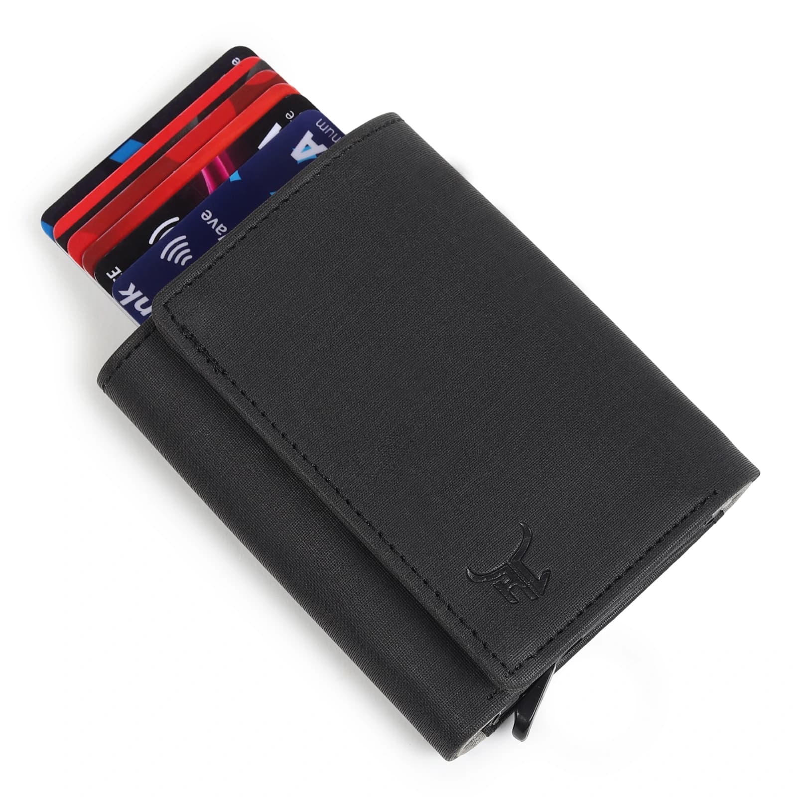 Highlark Automatic Pop-Up RFID Blocking Smart Wallet & Card Holder – Stealth Textured Black 2