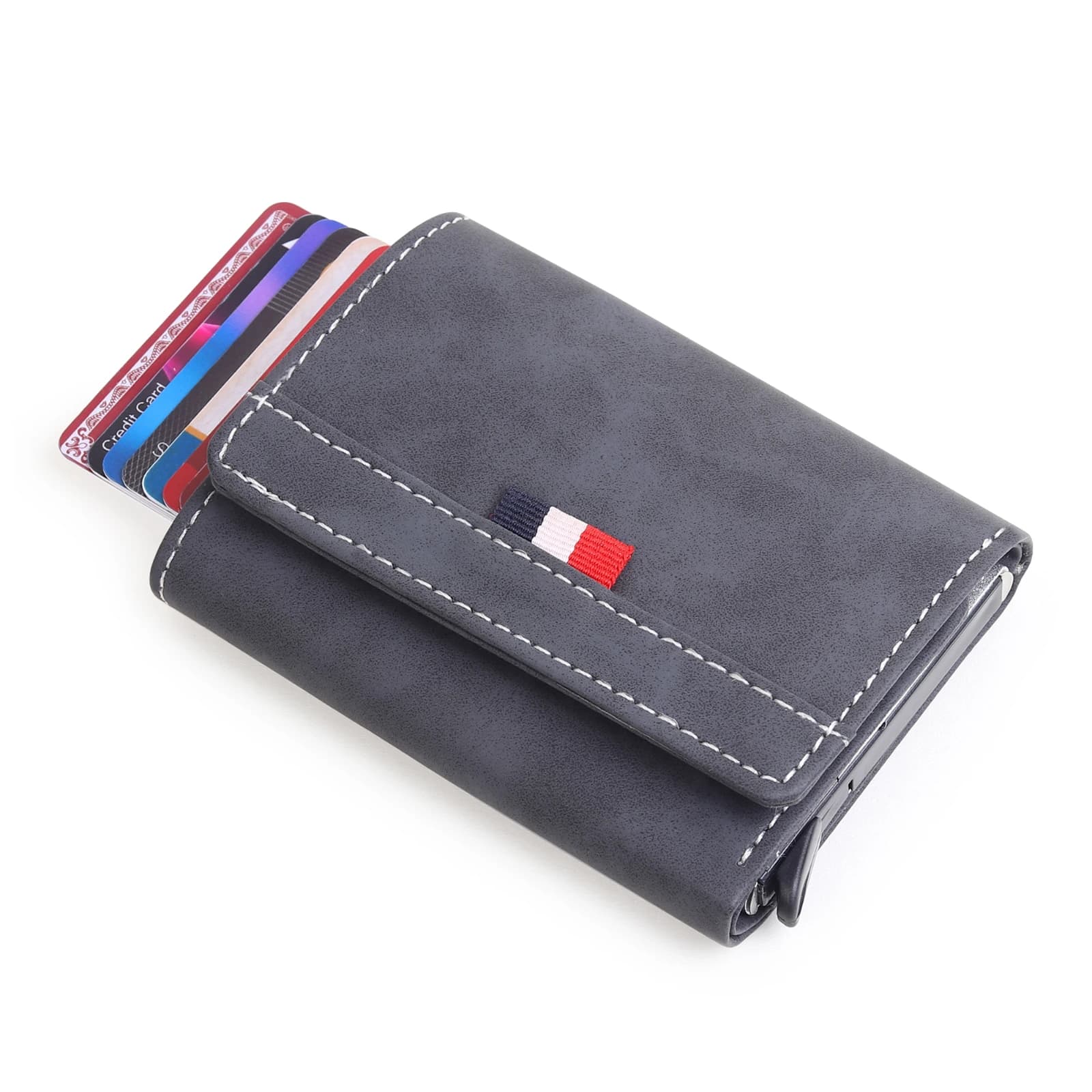 Highlark Automatic Pop-Up RFID Blocking Smart Wallet & Card Holder – Matte Charcoal Grey 2