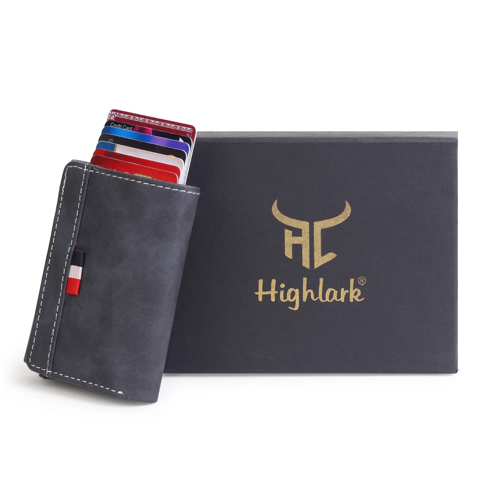 Highlark Automatic Pop-Up RFID Blocking Smart Wallet & Card Holder – Matte Charcoal Grey 5