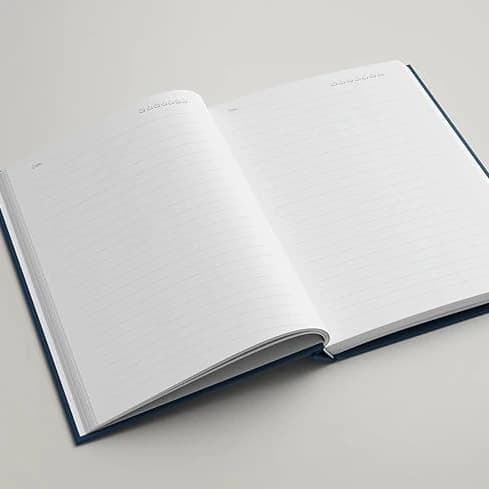 Highlark Classic A5 Hardbound Ruled Notebook Journal with Elastic Closure – Deep Navy Blue 1