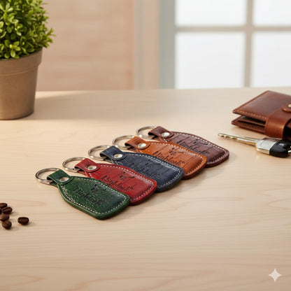 Signature Croco Leather Finish Keychain for Men & Women | Durable Metal Key Holder for Car and Bike Keys | Elegant Everyday Accessory