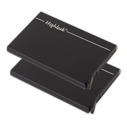 Black Stainless Steel Unisex RFID Card Holder