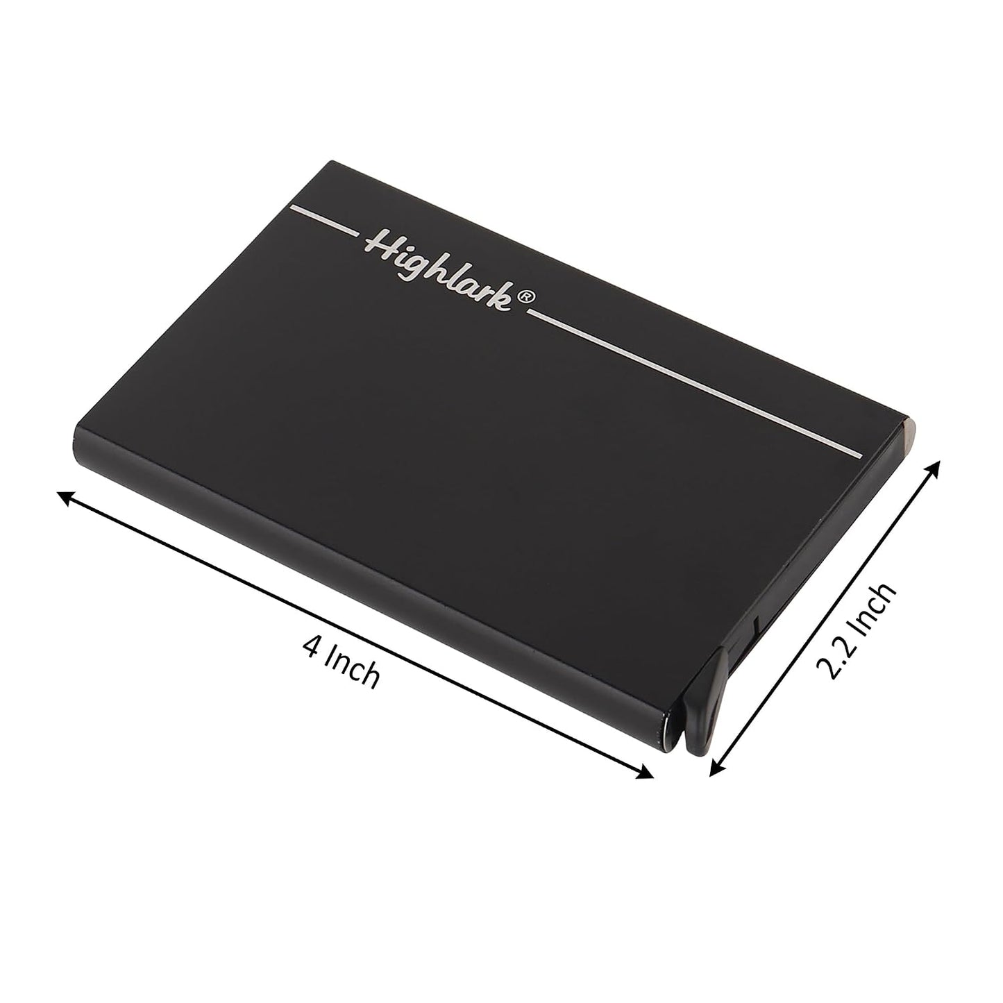 Black Stainless Steel Unisex RFID Card Holder