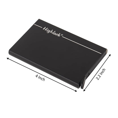 Black Stainless Steel Unisex RFID Card Holder