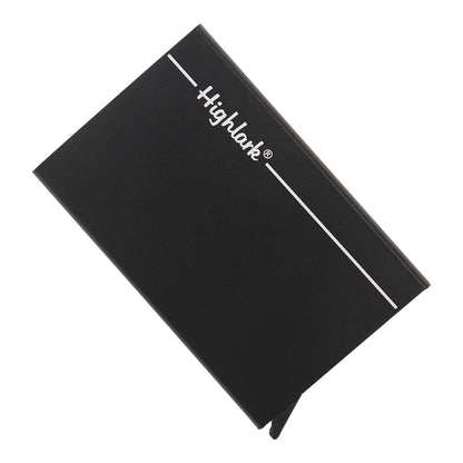Black Stainless Steel Unisex RFID Card Holder