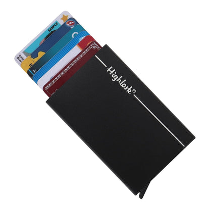 Black Stainless Steel Unisex RFID Card Holder