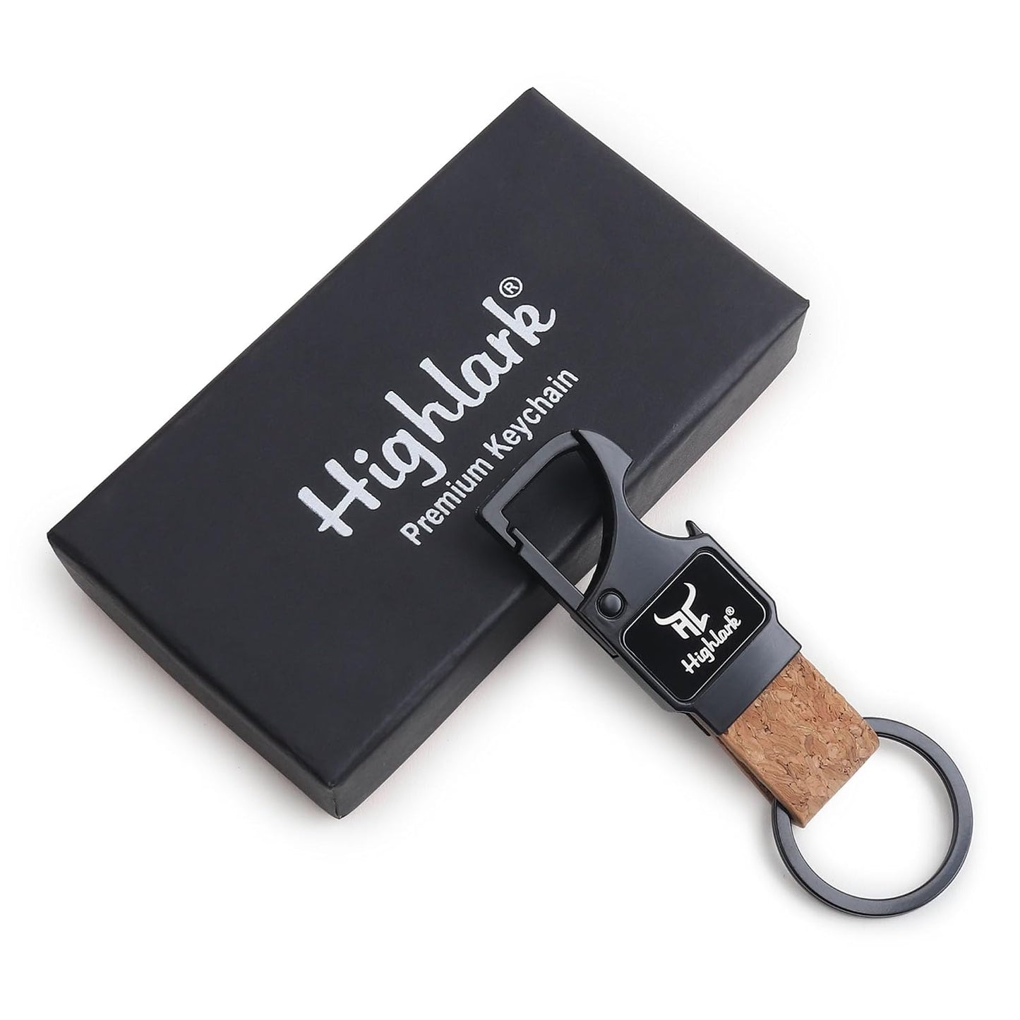 Premium Leather Car Keychain with Metal Clip Hook | Durable Leather Key Ring Holder for Car, Bike & House Keys | Stylish Key Holder for Men & Women
