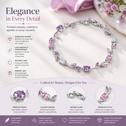 Bracelet for Women | Premium Floral Bracelet | Lightweight & Skin-Friendly | Elegant Jewelry Gift for Women & Girls