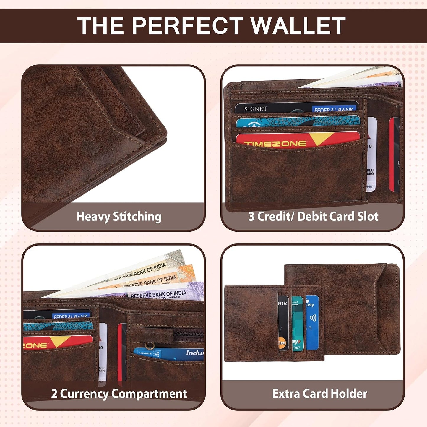 Wallet & Keychain Combo Gift Set for Men | Business, Office, Graduation, Thank You, Welcome, Birthday, Professional, Employee Gift Hampher