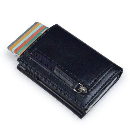 Highlark Blue Elite Pro SlideX RFID Protected Wallet Card Holder for Men