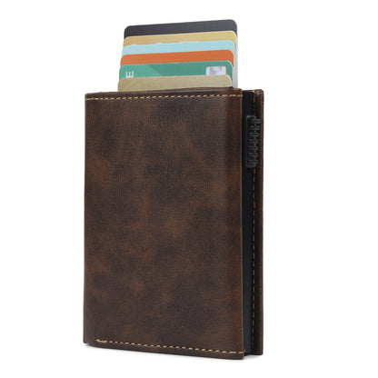 Highlark Brown Elite Pro SlideX RFID Protected Wallet Card Holder for Men