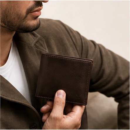 Man carrying a Highlark wallet