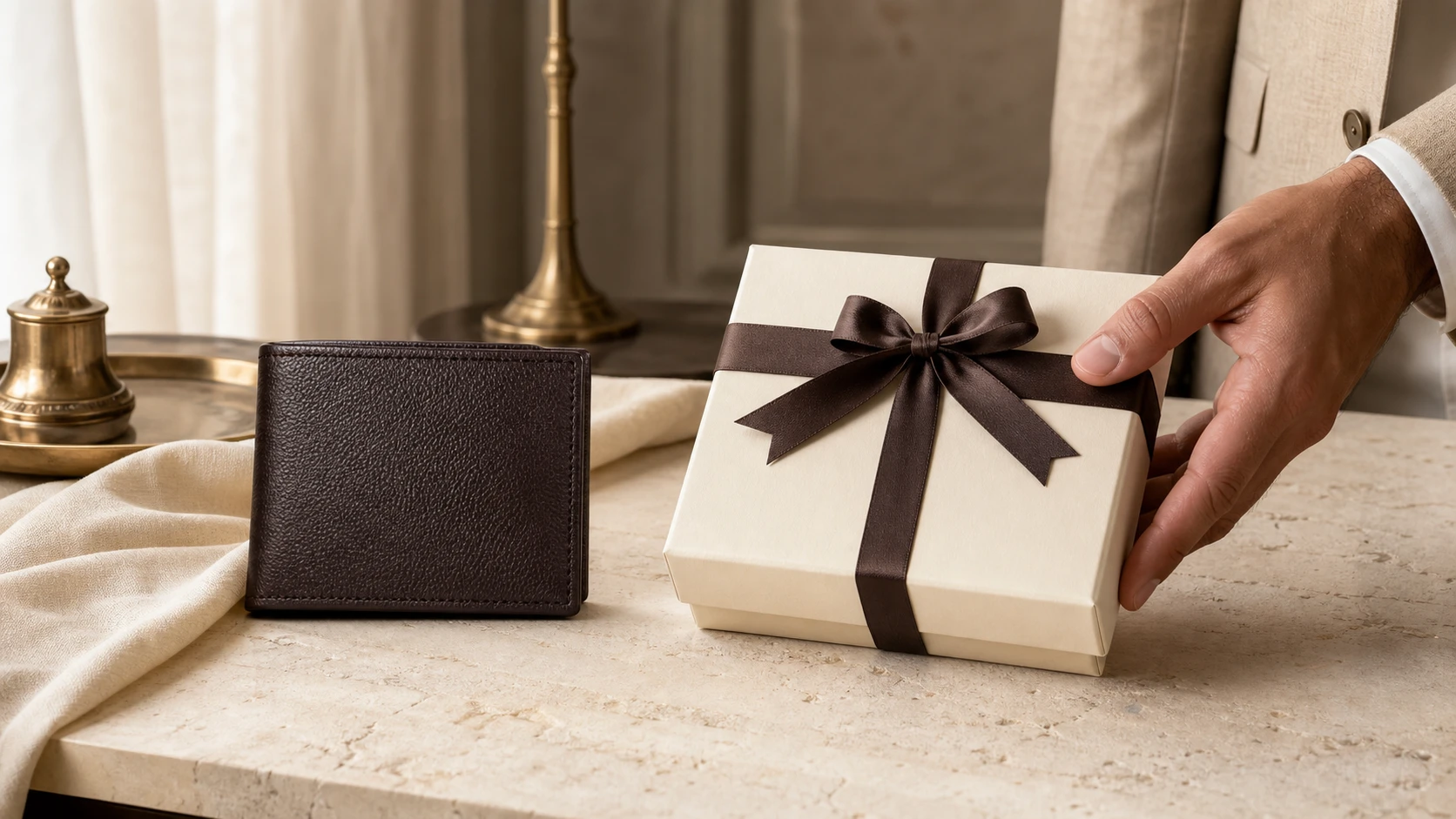 Highlark leather wallet and luxury gift box