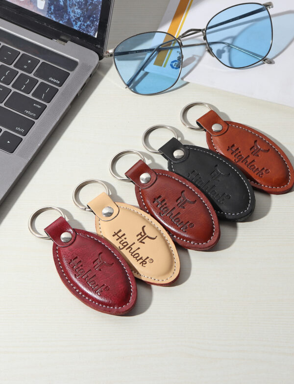 Highlark Leather Keyring & Keychain, Uses for Home, Office, Car & Bike, Ideal for Gifting, Durable and Stylish Key Holder, Heavy Duty Leather Keychain For Men & Women (Set of 5) (Copy)