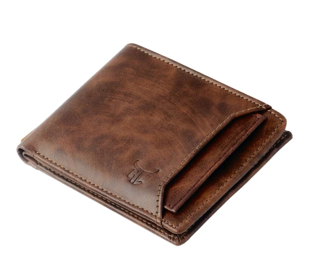 Highlark Faux leather wallet for men I slim & Compact wallet I credit/debit card Slots I 2 currency compartments I 2 secret compartments