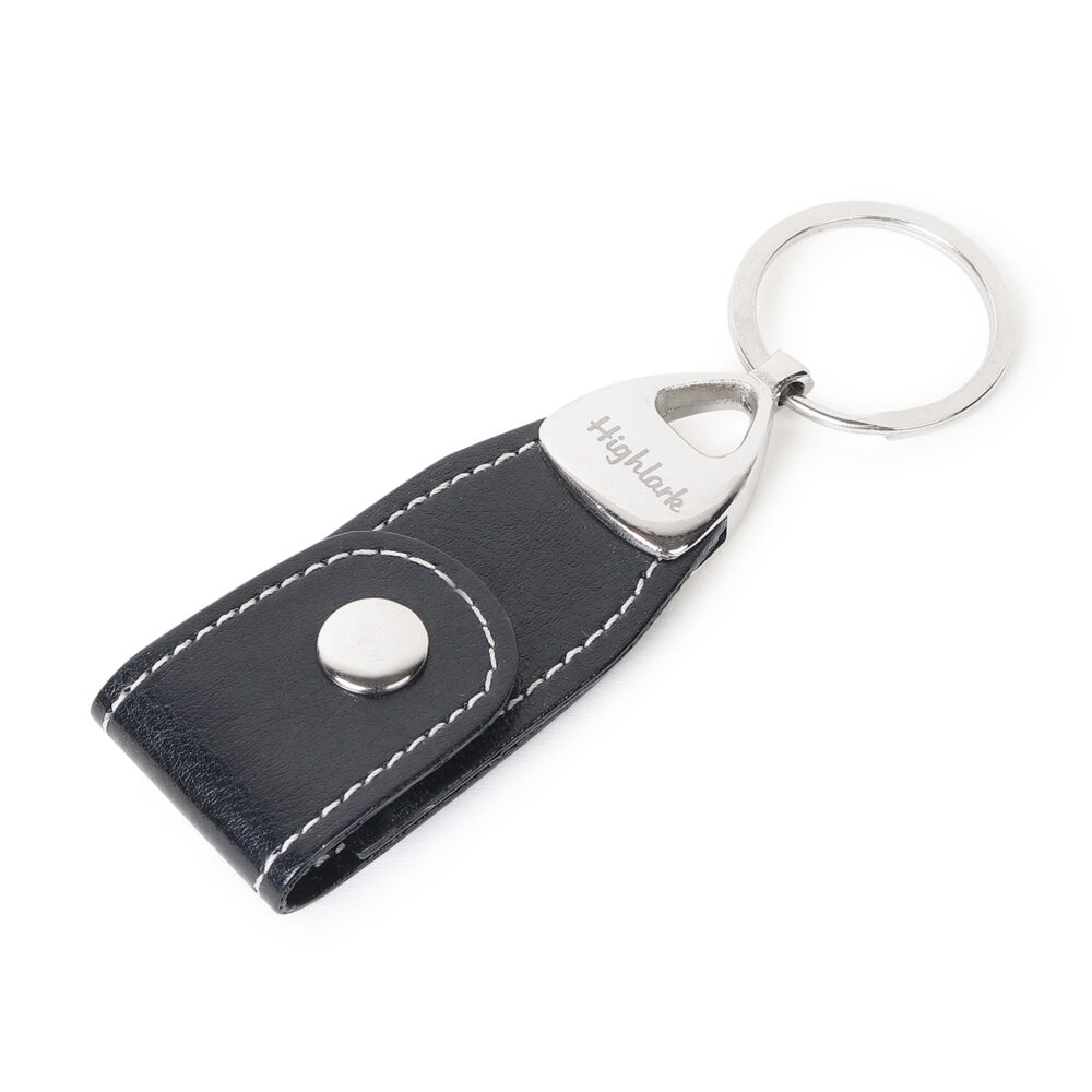 Highlark Brown Belt Loop Faux Leather Keyring & Keychain | Key Holder For Home, Office, Car & Bike |  Keychain for Men and Women