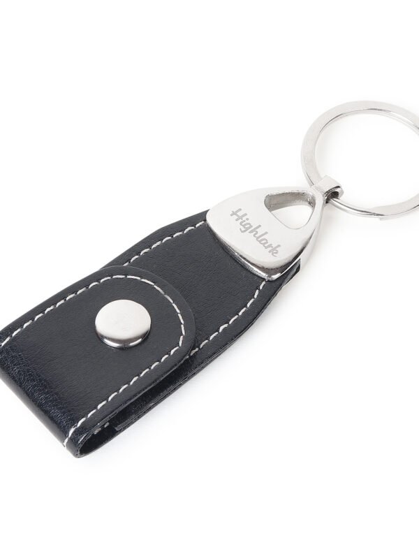 Highlark Brown Belt Loop Faux Leather Keyring & Keychain | Key Holder For Home, Office, Car & Bike |  Keychain for Men and Women