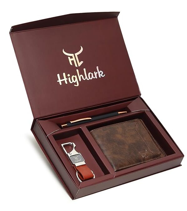 Gift Hamper for Men I Wallet, Keychain & Pen Combo Gift Set I Gift for Everyone & Every Occasions
